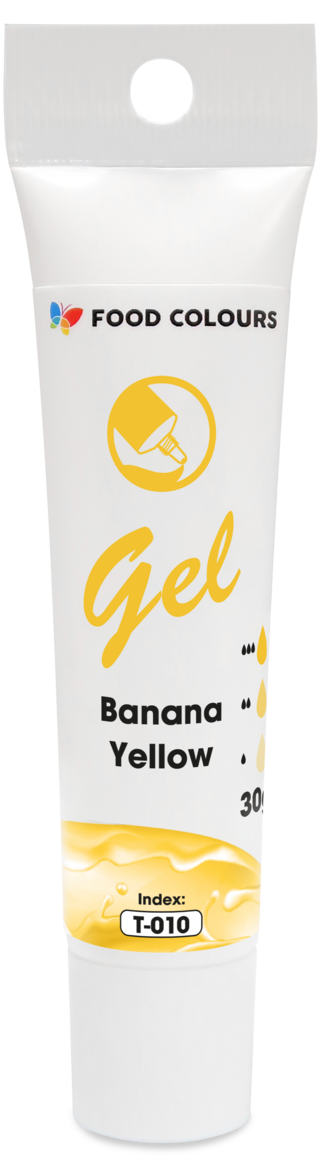 Banānu dzeltena želejveida krāsviela tūbiņā 30g